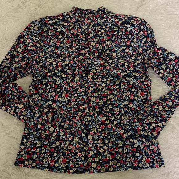 Floral Flower Romantic Long Sleeve Shirt Top - Picture 12 of 13